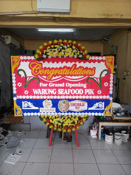 Papan Bunga Ucapan Selamat Soetta Airport