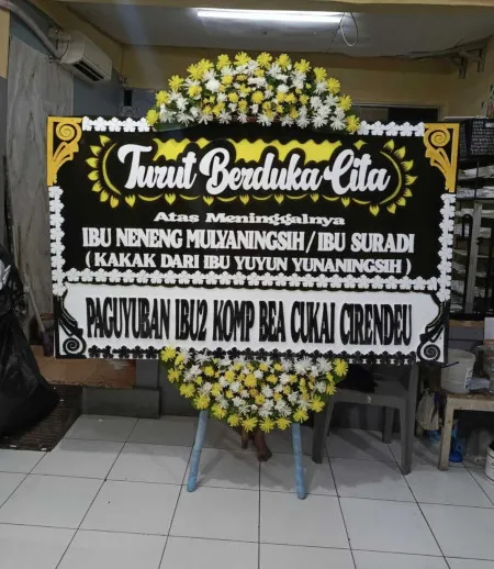 Papan Bunga Duka Soetta Airport