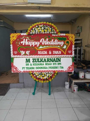 Papan Bunga di Soetta Airport
