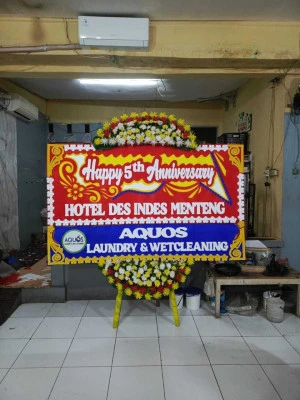 Papan Bunga di Soetta Airport