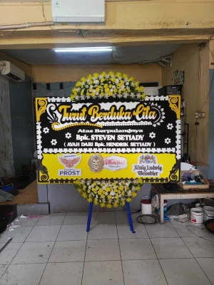 Papan Bunga di Soetta Airport