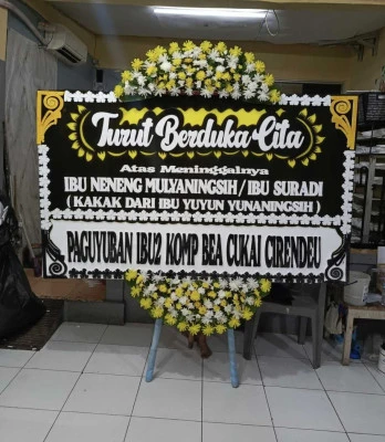 Papan Bunga di Soetta Airport