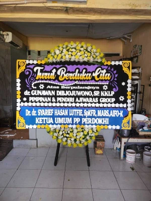 Papan Bunga di Soetta Airport